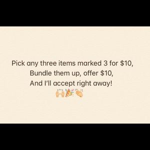 Bundle up for $10!!!!